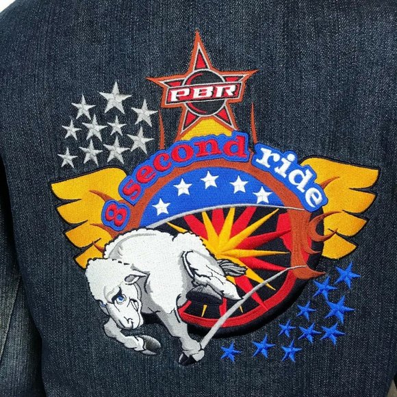 CRIPPLE CREEK Youth PBR 8 Second Ride Lined Denim - Picture 3 of 8